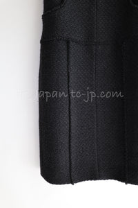 CHANEL 04A Black Wool Angora Tweed Dress 36 シャネル ブラック ウール アンゴラ ツイード ワンピース 即発