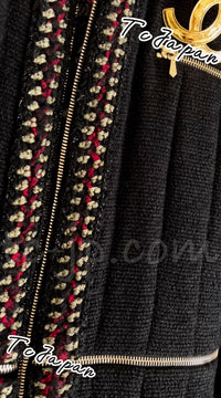 CHANEL 10PF Black Wool Zip Pocket Coat 34 シャネル ウール・ジッパー・コート 即発