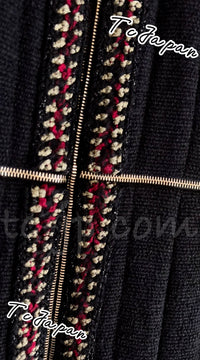 CHANEL 10PF Black Wool Zip Pocket Coat 34 シャネル ウール・ジッパー・コート 即発