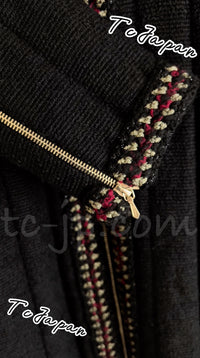 CHANEL 10PF Black Wool Zip Pocket Coat 34 シャネル ウール・ジッパー・コート 即発