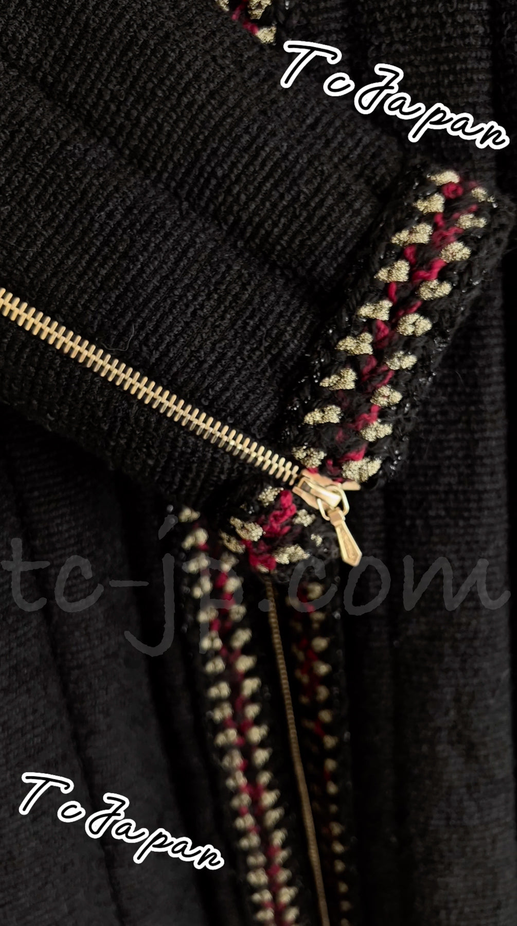 CHANEL 10PF Black Wool Zip Pocket Coat 34 シャネル ウール・ジッパー・コート 即発