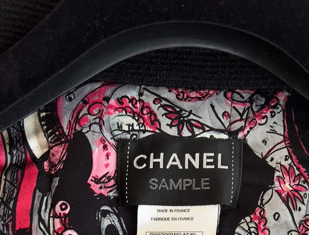CHANEL 10PF Black Wool Zip Pocket Coat 34 シャネル ウール・ジッパー・コート 即発