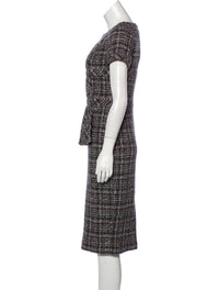 CHANEL 16B Charcoal Gray Tweed Dress 38 シャネル チャコールグレー ウール ツイード ワンピース 即発
