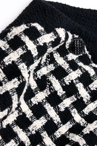 CHANEL 09S Black Sleeveless Tweed Dress 34 シャネル ブラック・ペイント・ワンピース 即発