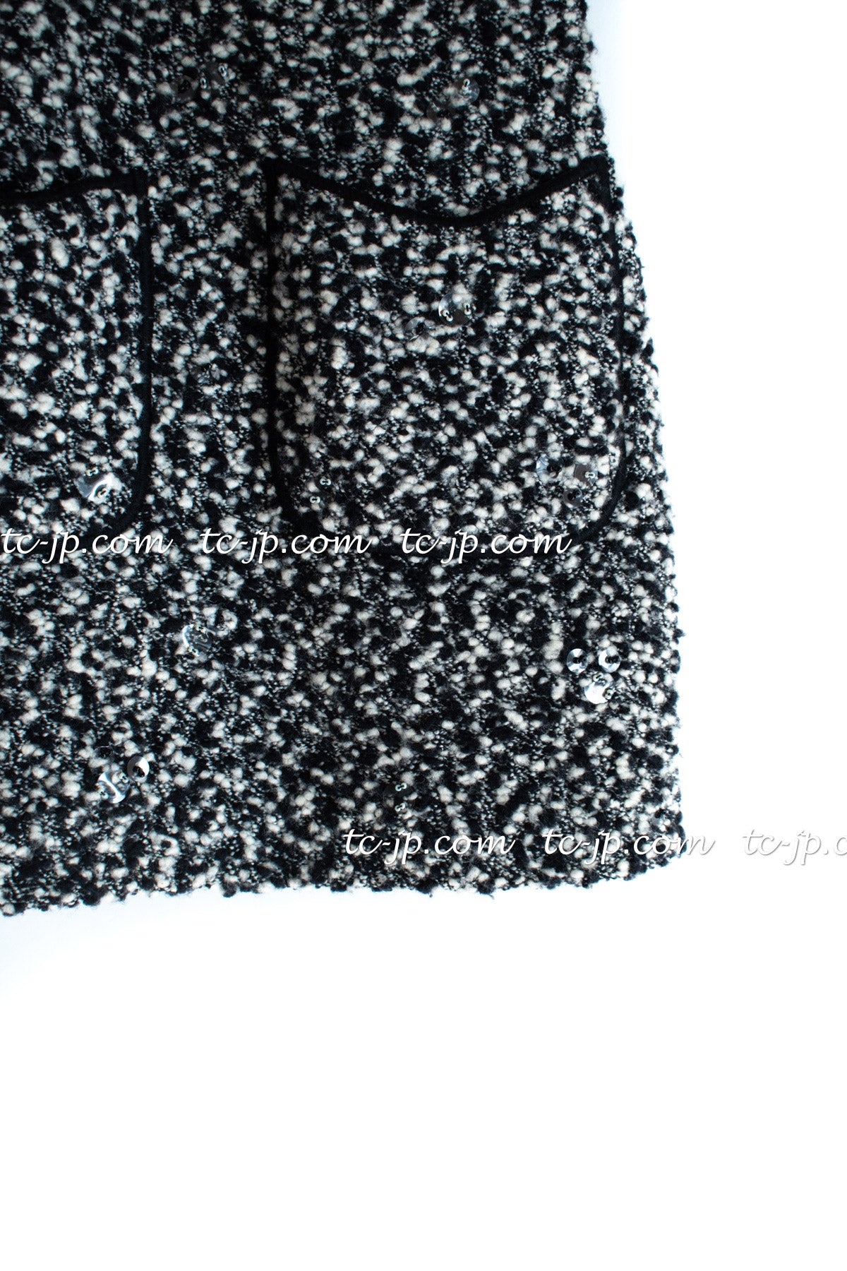 CHANEL 94A Black White Cardigan Jacket & Dress Set 38 シャネル ブラック・ホワイト・カーディガン・ジャケット&ワンピース 即発