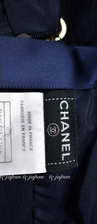 CHANEL 07S Dark Navy Silk Camellia Dress 42 シャネル ダークネイビー・シルク・カメリア・ワンピース 即発 - CHANEL TC JAPAN