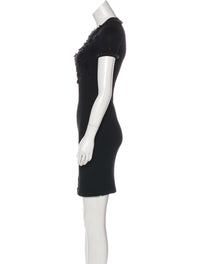 CHANEL 09A Black Beaded Wool Dress 36 シャネル ブラック・ビジュー装飾・ウール・ワンピース 即発