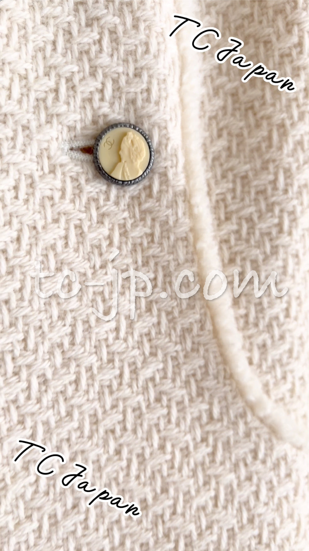 CHANEL 04A Ivory Wool Angora Tweed Dress 36 シャネル アイボリー ウール アンゴラ ツイード ワンピース 即発