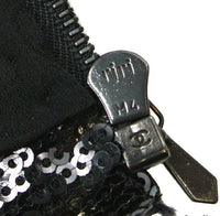 CHANEL 13C Black Sequins Cropped Party Zipper Jacket Keira Knightley 34 36 シャネル ブラック スパンコール クロップド丈 パーディー ジッパー ジャケット キーラ・ナイトレイ 着用 即発