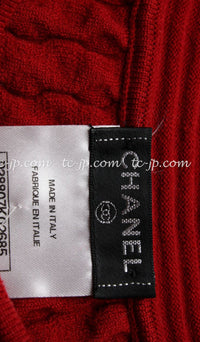 CHANEL 10PF Shanghai Dress Red Black 36 40 シャネル レッド ブラック・ストレッチ・ニット・ワンピース 即発 - CHANEL TC JAPAN
