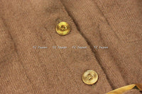 CHANEL Brown Camel Hair Cardigan 38 40 シャネル キャメルヘアー・カーディガン 新品タグ付き 即発 - シャネル TC JAPAN