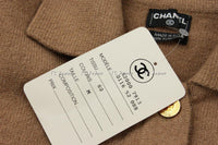 CHANEL Brown Camel Hair Cardigan 38 40 シャネル キャメルヘアー・カーディガン 新品タグ付き 即発 - シャネル TC JAPAN