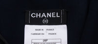 CHANEL 09S Black Navy Pearl Belt Strapless Cocktail Dress 38 シャネル パールベルト・チューブワンピース 即発