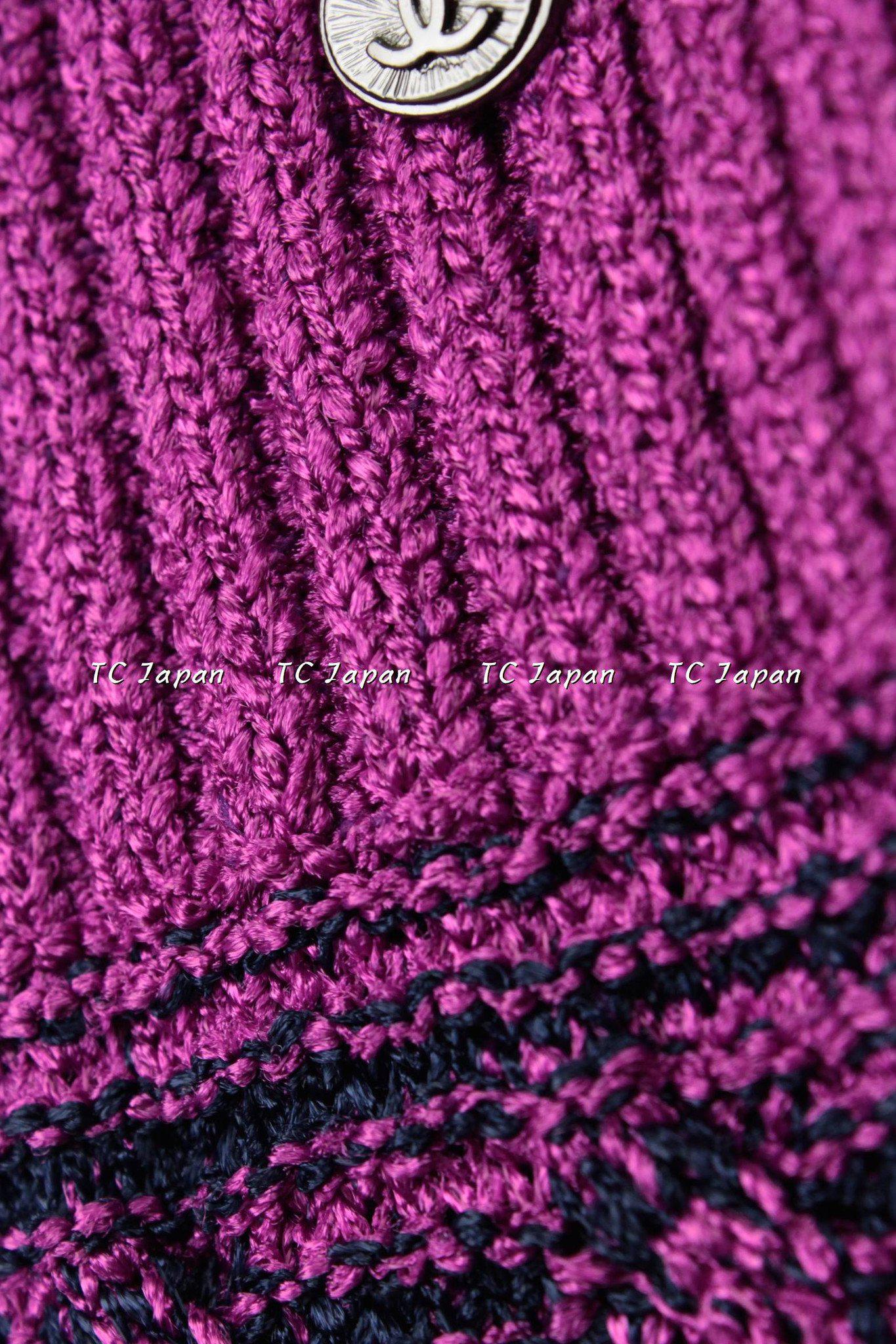 Chanel 12s Magenta Sleeveless Knit dress 34 36 38 シャネル ニット・ワンピース - シャネル TC JAPAN