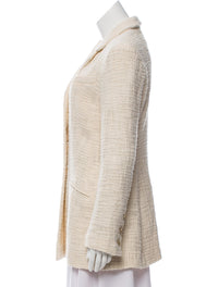 CHANEL 12PF Gripoix Button Ivory Tweed Jacket 36 38 シャネル グリポア宝石ボタン・アイボリー・ツイード・ジャケット 即発