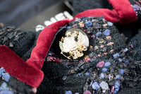 CHANEL 09PF Tweed Velvet Satin Jacket Skirt 38 40 シャネル ベルベット・サテン・ジャケット・スカート - シャネル TC JAPAN