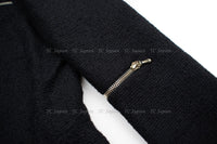 CHANEL 10PF Black Wool Zip Pocket Jacket 38 シャネル ブラック・ウール・ジッパー・ジャケット 即発