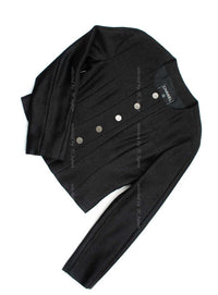 CHANEL 99A Black Wool Cropped Jacket 38 40 シャネル ブラック・ウール混合・ジャケット 即発 - CHANEL TC JAPAN