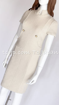 CHANEL 04A Ivory Wool Angora Dress 36 シャネル アイボリー ウール アンゴラ ワンピース 即発