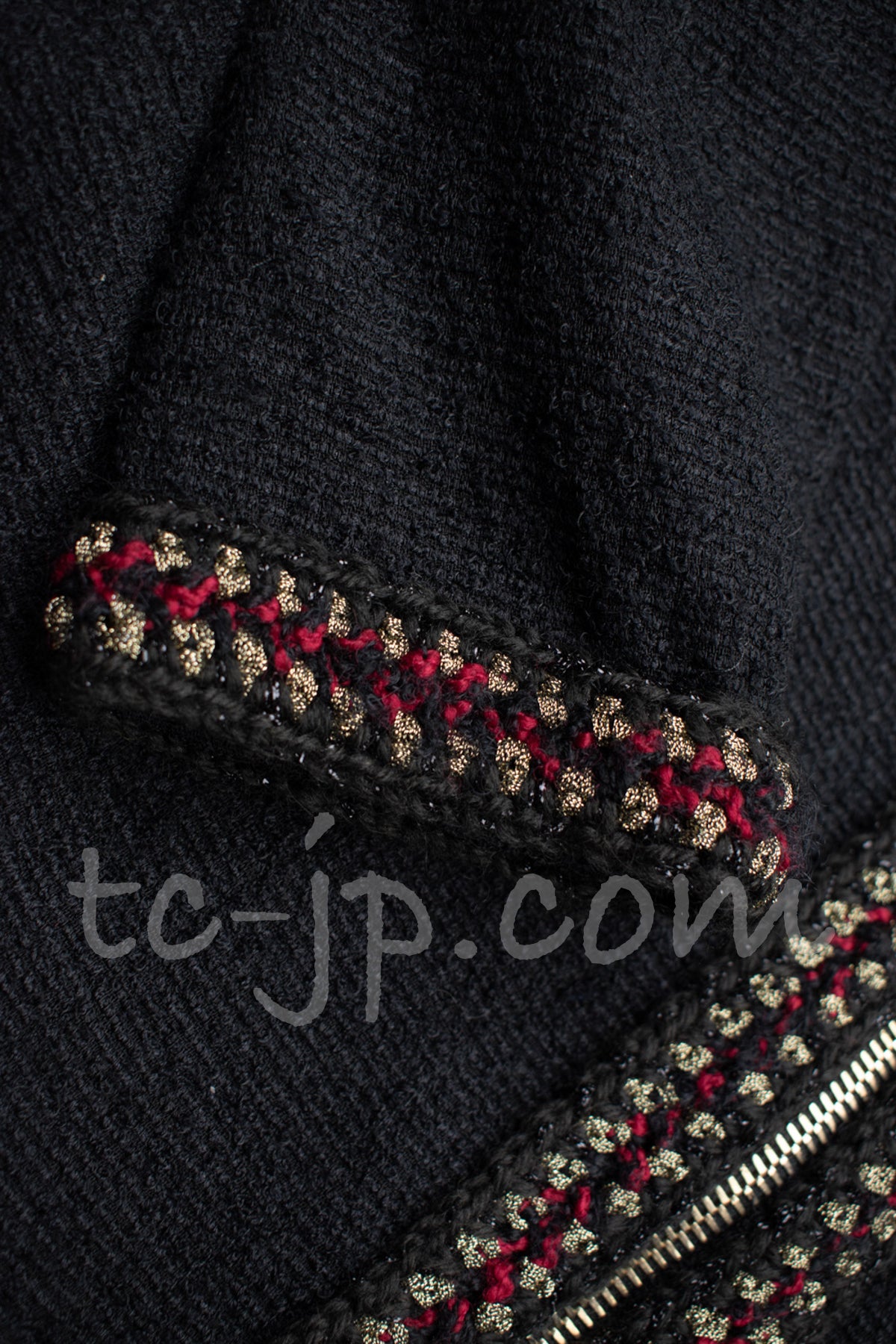 CHANEL 10PF Black Wool Zip Pocket Coat 34 シャネル ウール・ジッパー・コート 即発