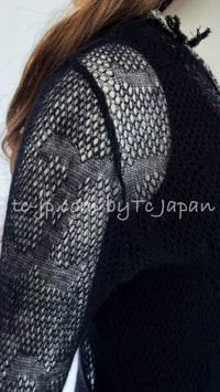 CHANEL 05C Black CC Logo Cashmere Cardigan Tops 36 38 シャネル ブラック CCロゴ カシミア カーディガン トップス 即発