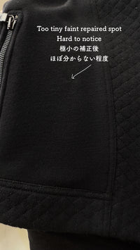CHANEL 10S Black Riders Zipper Knit Wool Jacket 38 シャネル ブラック・ライダース・ジッパー・ニット・ウール・ジャケット 即発