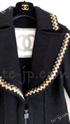 CHANEL 06A Black Zipper CC Logo Wool Alpaca Coat 36 シャネル ブラック ジッパー CCロゴ ウール アルパカ コート 即発