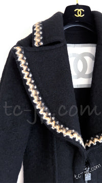 CHANEL 06A Black Zipper CC Logo Wool Alpaca Coat 36 シャネル ブラック ジッパー CCロゴ ウール アルパカ コート 即発