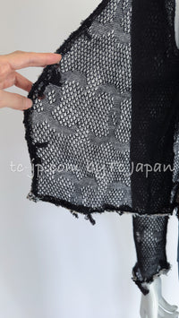 CHANEL 05C Black CC Logo Cashmere Cardigan Tops 36 38 シャネル ブラック CCロゴ カシミア カーディガン トップス 即発