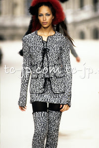 CHANEL 94A Black White Cardigan Jacket & Dress Set 38 シャネル ブラック・ホワイト・カーディガン・ジャケット&ワンピース 即発