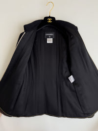 CHANEL 10PF Black Wool Zip Pocket Jacket 38 シャネル ブラック・ウール・ジッパー・ジャケット 即発
