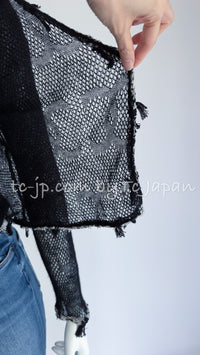 CHANEL 05C Black CC Logo Cashmere Cardigan Tops 36 38 シャネル ブラック CCロゴ カシミア カーディガン トップス 即発