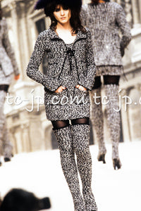 CHANEL 94A Black White Cardigan Jacket & Dress Set 38 シャネル ブラック・ホワイト・カーディガン・ジャケット&ワンピース 即発