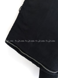 CHANEL 08A Little Black Jacket Tweed Wool 34 36 シャネル リトル ブラック ジャケット ツイード ウール 即発
