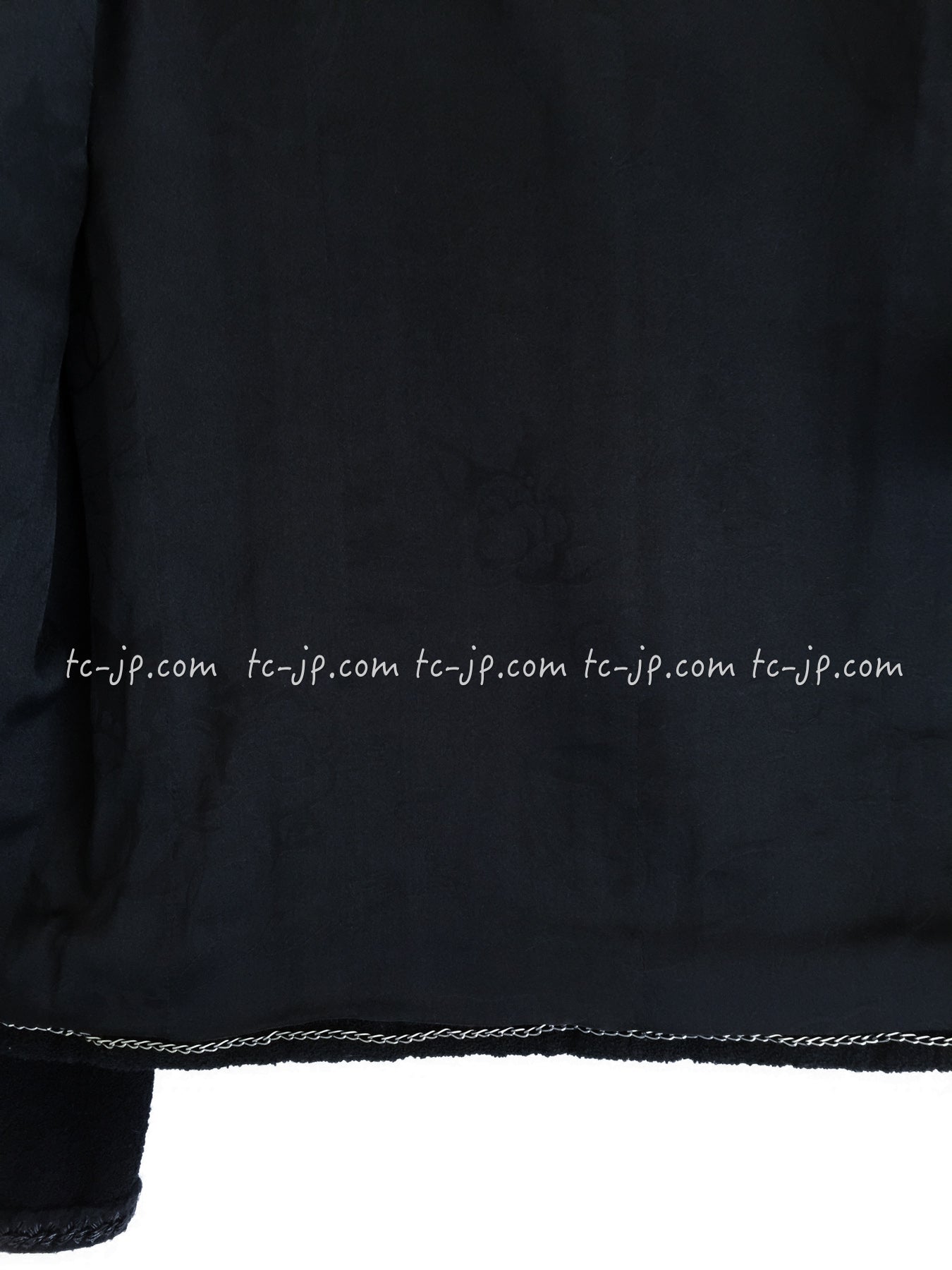 CHANEL 08A Little Black Jacket Tweed Wool 34 36 シャネル リトル ブラック ジャケット ツイード ウール 即発