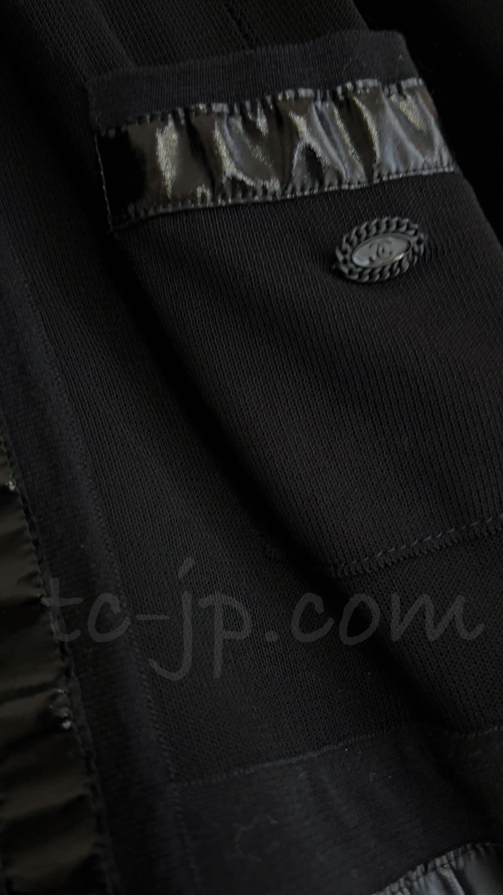 CHANEL 07S Ribbon Trim Black Cardigan Jacket 34 36 シャネル リボン・トリム・ブラック・ニット ボレロ カーディガン 即発