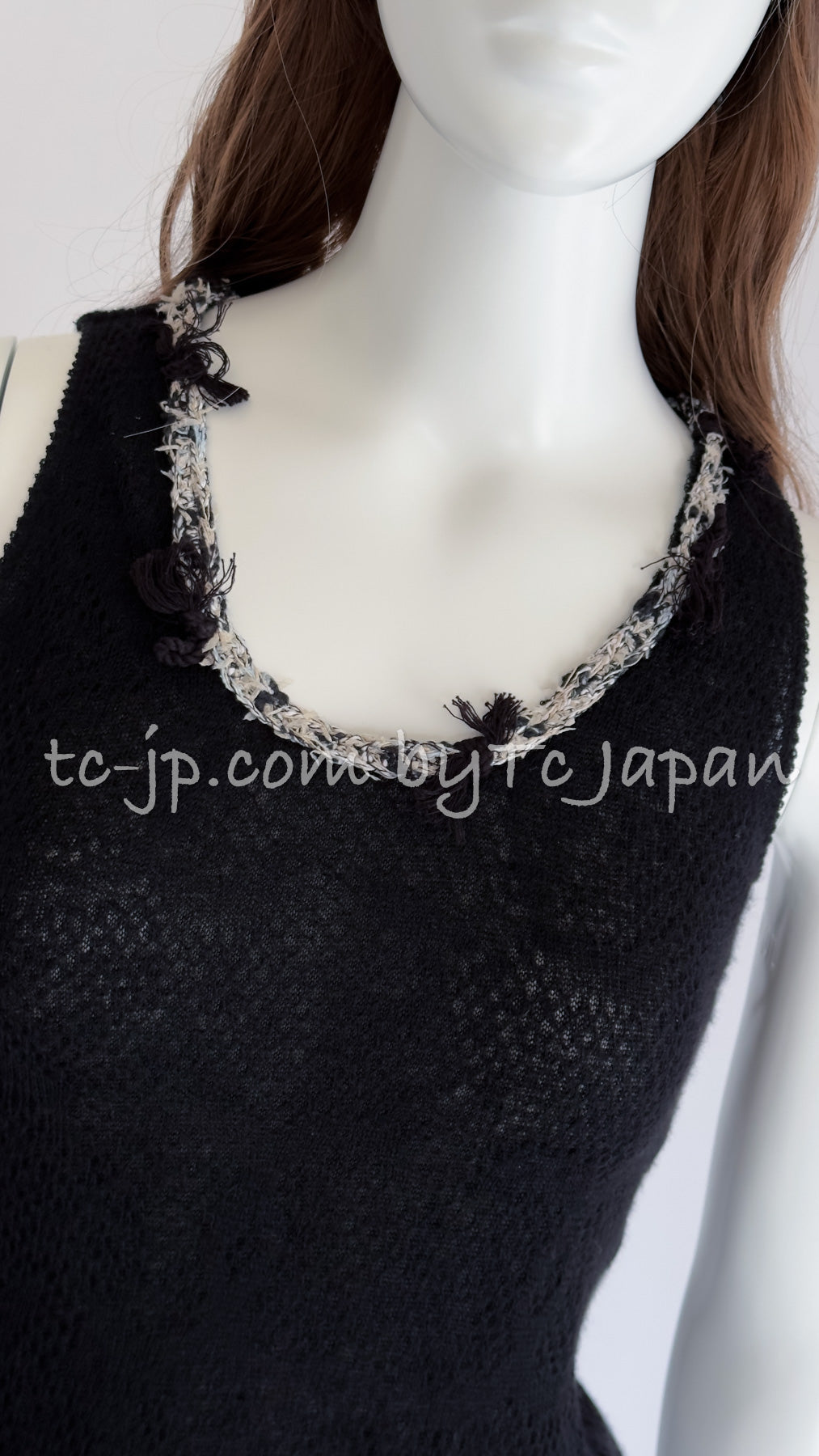 CHANEL 05C Black CC Logo Cashmere Cardigan Tops 36 38 シャネル ブラック CCロゴ カシミア カーディガン トップス 即発