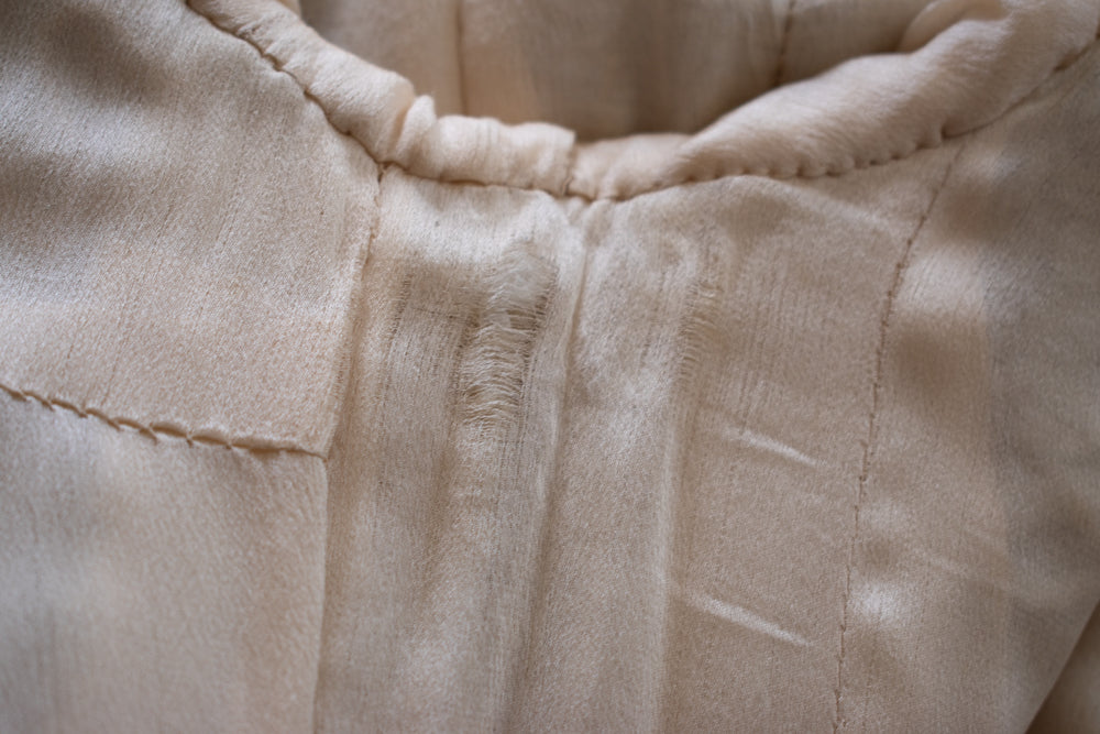 CHANEL Haute Couture Beige Creme Tweed Jacket 38 シャネル オートクチュール・ベージュ・クリーム・ツイード・ジャケット②即発