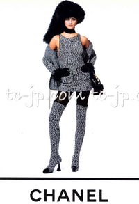 CHANEL 94A Black White Cardigan Jacket & Dress Set 38 シャネル ブラック・ホワイト・カーディガン・ジャケット&ワンピース 即発
