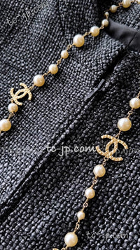 CHANEL 00A Dark Gray Zipper Setup Vest Skirt 34 36 シャネル 訳あり!ダークグレー・ジップアップ・ベスト・セットアップ・スカート 即発