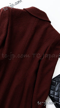 CHANEL 97A Choco Brown Wool Tweed Jacket 36 38 シャネル チョコ ブラウン ウール ツイード ジャケット 即発