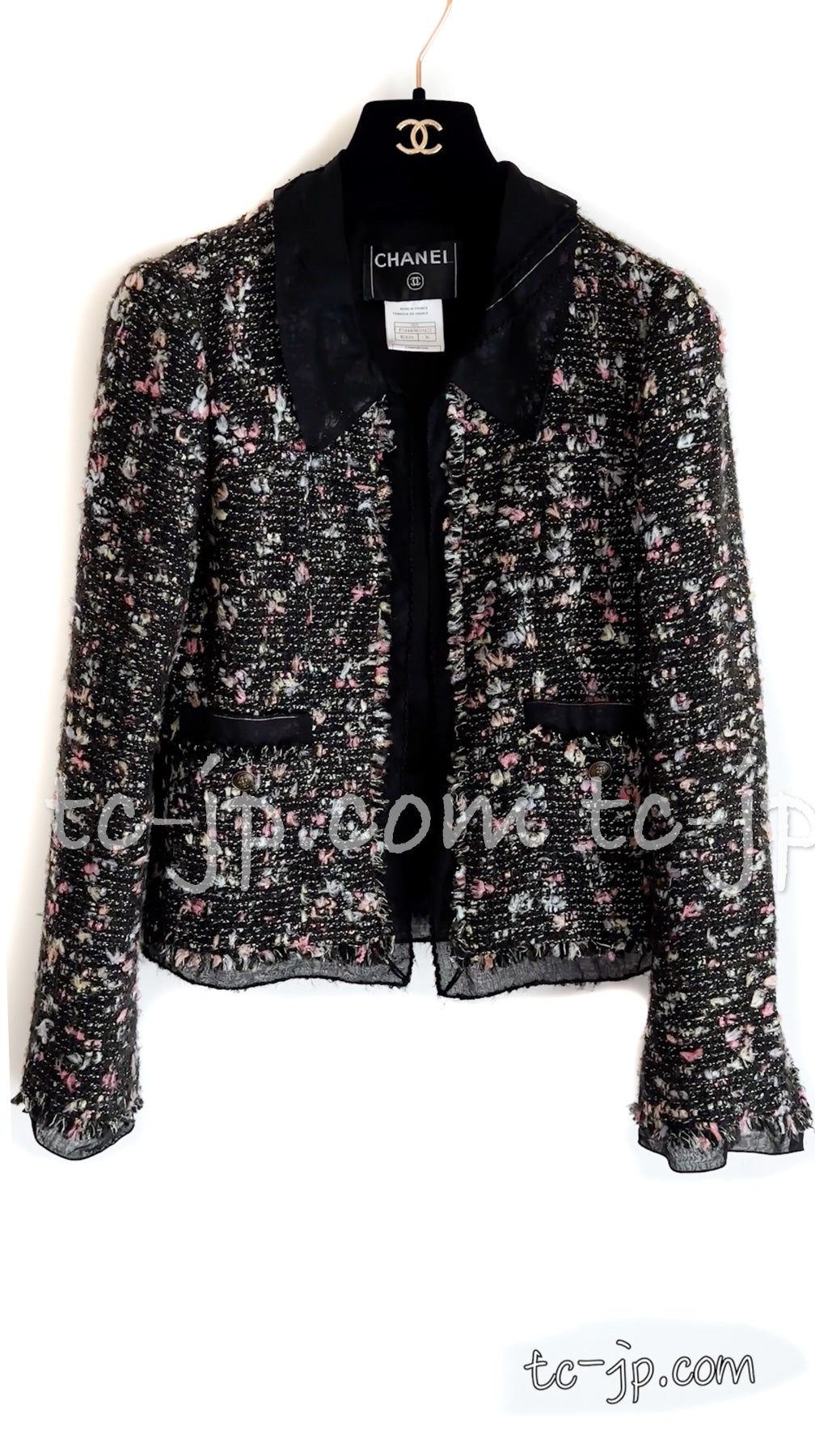 CHANEL 04A Multicolor Tweed Jacket Skirt Suit 38 シャネル マルチカラー ツイード ジャケット スカート スーツ 即発