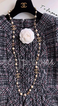 CHANEL 16B Charcoal Gray Tweed Dress 38 シャネル チャコールグレー ウール ツイード ワンピース 即発