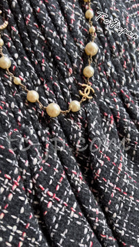 CHANEL 16B Charcoal Gray Tweed Dress 38 シャネル チャコールグレー ウール ツイード ワンピース 即発