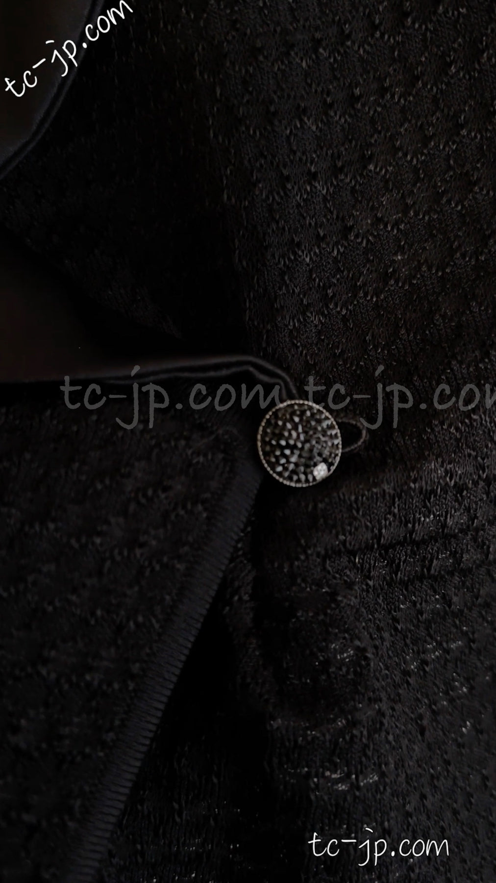 CHANEL 11S Cameron Diaz Black White Lace Cardigan Jacket Dress Tops 34 36 38 44 シャネル ブラック・ホワイト・レース・カーディガン・ジャケット・ワンピース・トップス 即発 - TC JAPAN