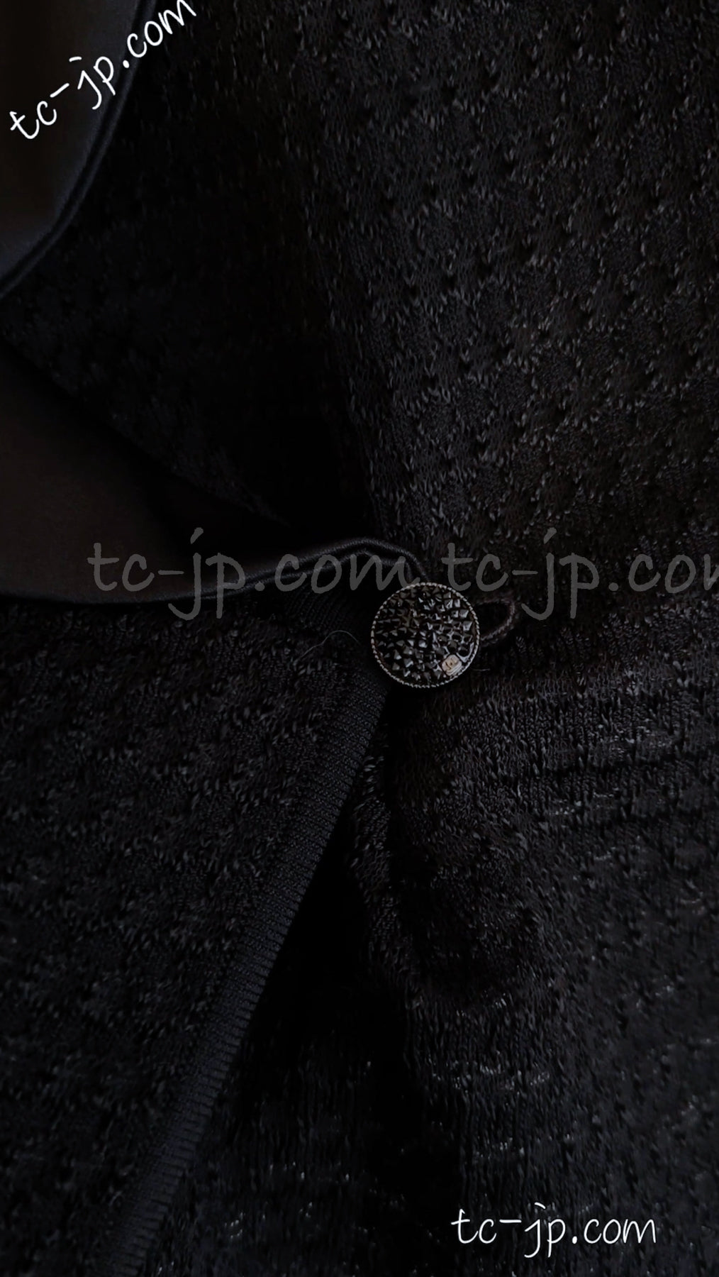 CHANEL 11S Cameron Diaz Black White Lace Cardigan Jacket Dress Tops 34 36 38 44 シャネル ブラック・ホワイト・レース・カーディガン・ジャケット・ワンピース・トップス 即発 - TC JAPAN