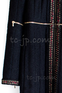 CHANEL 10PF Black Wool Zip Pocket Coat 34 シャネル ウール・ジッパー・コート 即発