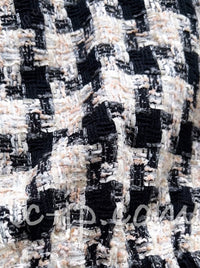 CHANEL 04PF Ivory Beige Bow Ribbon Jacket Skirt Suit 38 42 シャネル アイボリー ベージュ リボン ツイード ジャケット スカート スーツ 即発