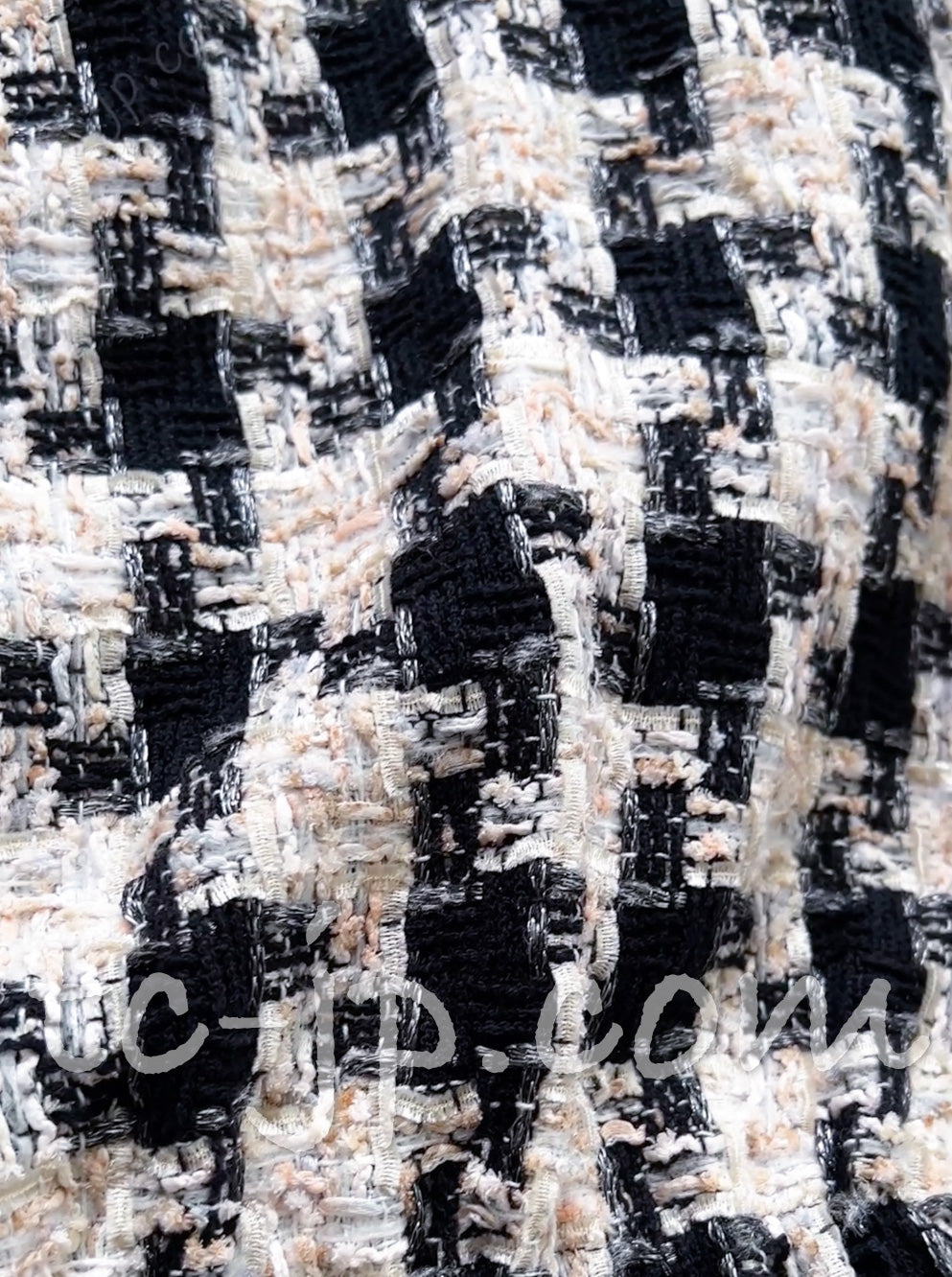 CHANEL 04PF Ivory Beige Bow Ribbon Jacket Skirt Suit 38 42 シャネル アイボリー ベージュ リボン ツイード ジャケット スカート スーツ 即発