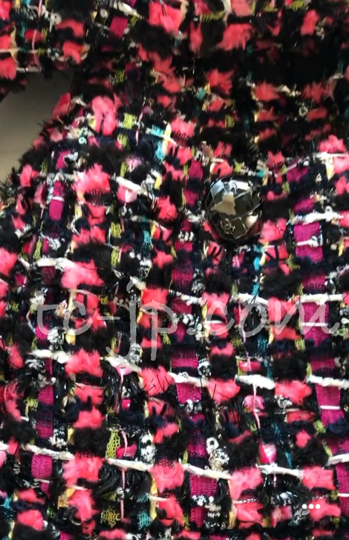 CHANEL 13A Lesage Pink Black Multi Jacket Coat 34 36 38 40 シャネル ルサージュ ピンク ブラック マルチカラー ツイード ジャケット コート 即発